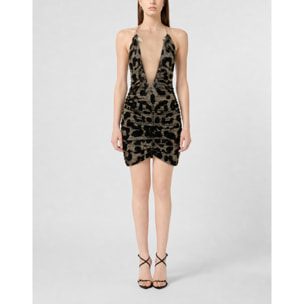 PHILIPP PLEIN Vestido corto LEOPARD