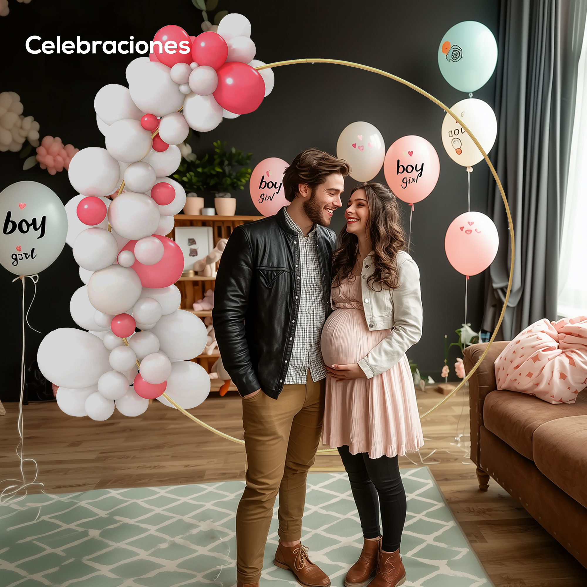 Arco de Jardín de Metal Redondo para Rosas Arco de Boda con Recubrimiento en Polvo Resistente a la Intemperie para Plantas Trepadoras para Decoración Patio Terraza 230x28x234 cm Dorado