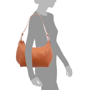 Aulla bolso de hombro mujer. Piel auténtica Dollaro.