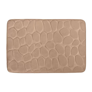 TAPIS DE BAIN GALET MOUSSE CAPPUCCINO 40X60 CM