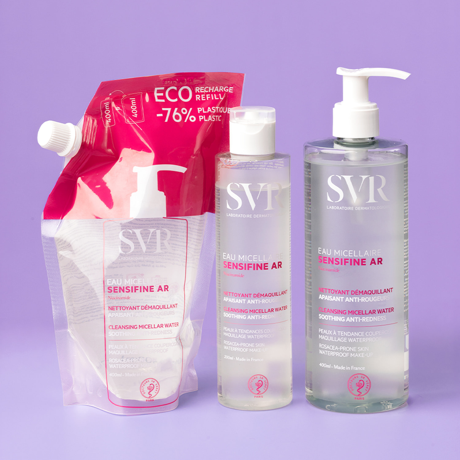 Sensifine AR - Eau Micellaire - Nettoyant Démaquillant