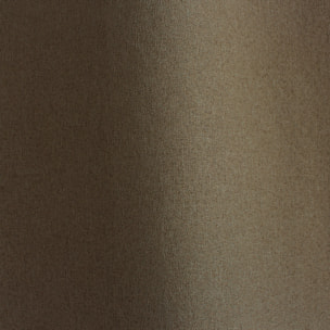 Rideau occultant aspect chambray - Taupe