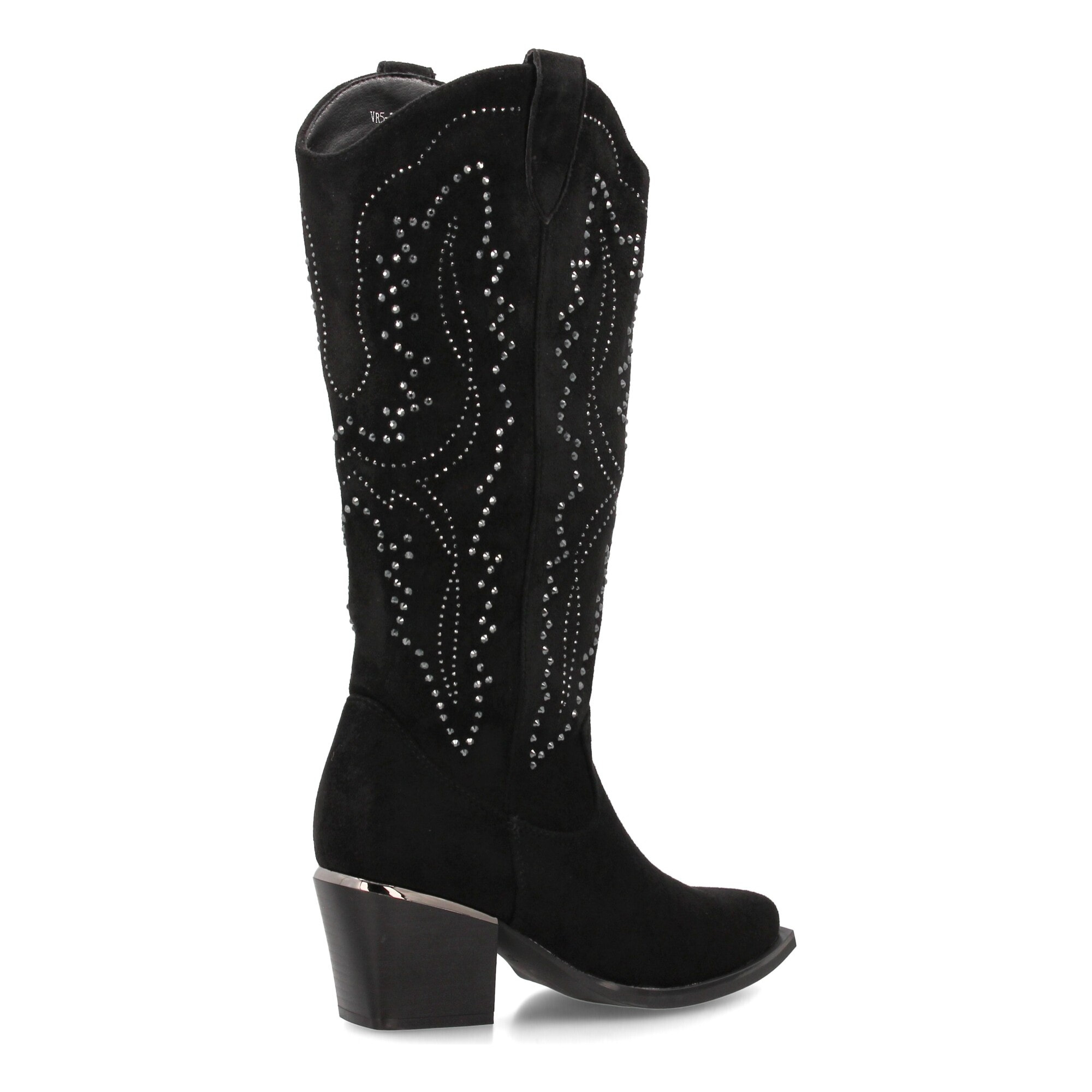 Bota cowboy para mujer de caña alta con diseño brillante, ideal temporada Otoño Invierno.