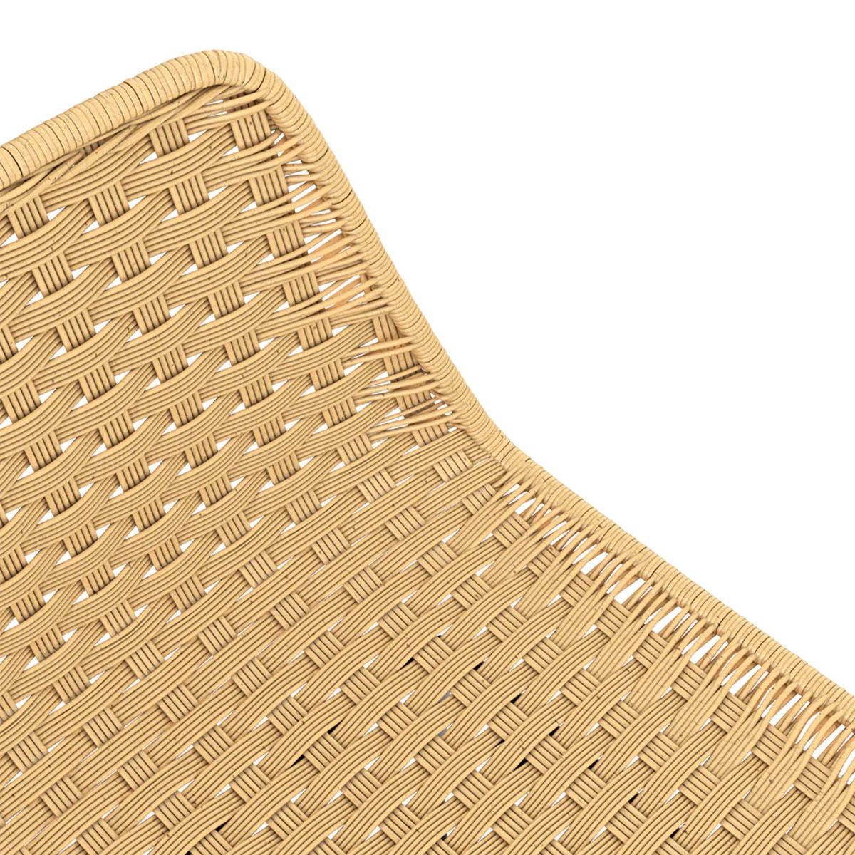 Lot de 2 chaises pour îlot central 65,5 cm en rotin naturel - Mara