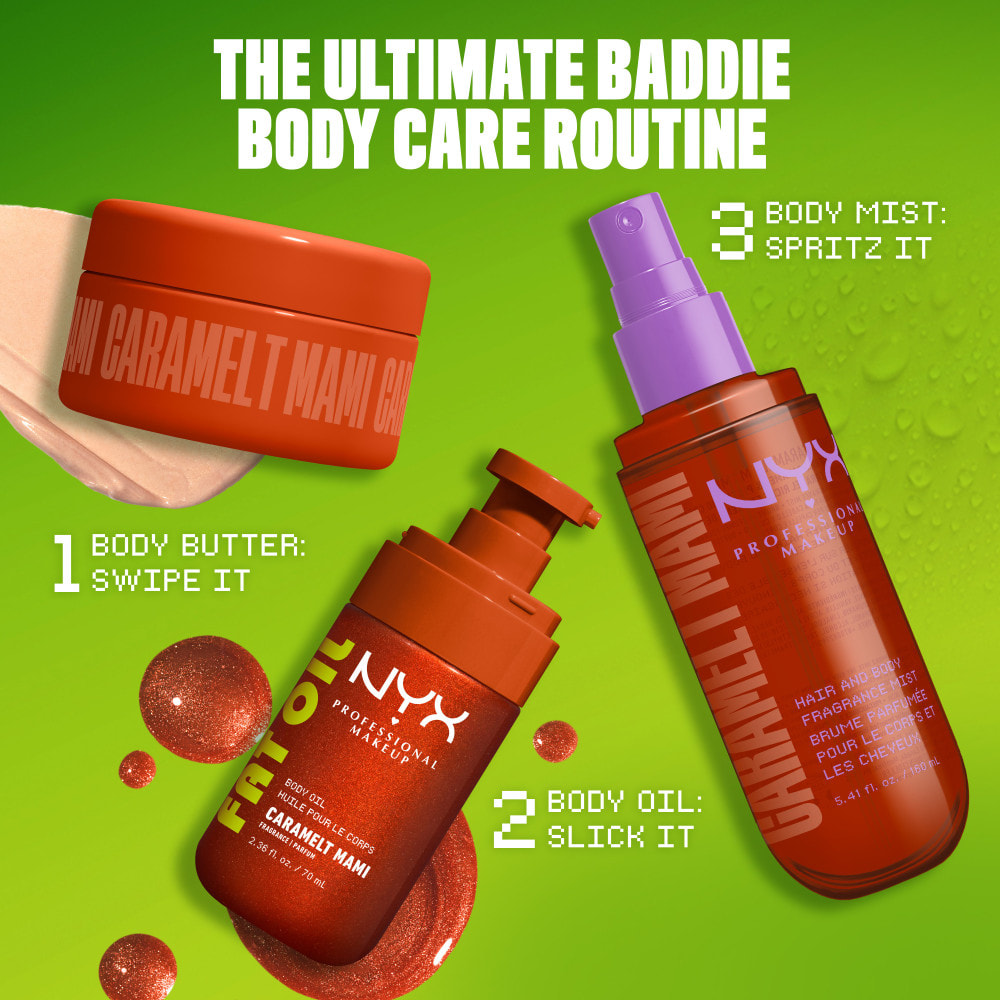 NYX Professional Makeup Fat Oil Body Mini Baume Corps CARAMELT MAMI
