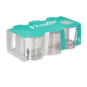 Set 6 vasos 265ml ondas sella colección vivalto