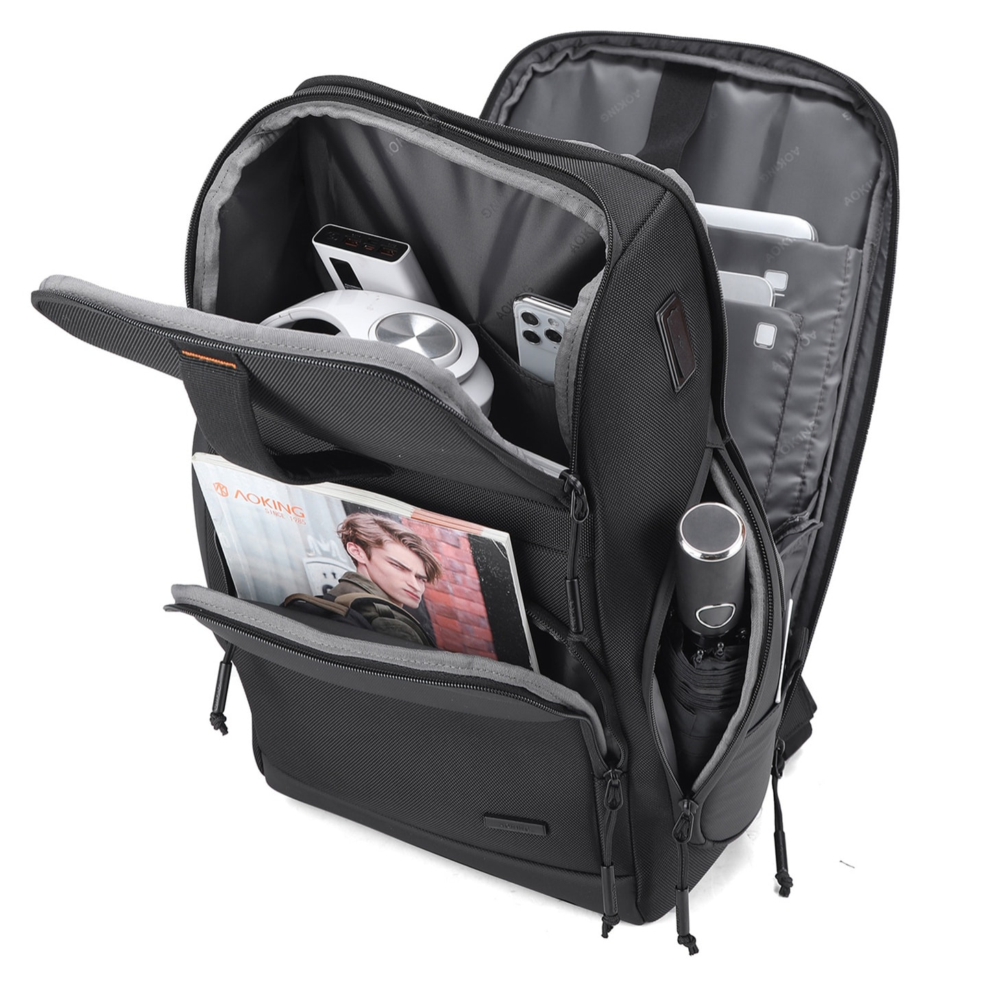 Zaino Unisex Umbria Nova - Poliestere - Casual - Con Zip - 29.0 x 47.0 x 19.0 cm