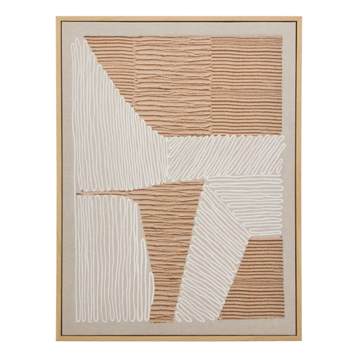 Toile imprimée Baka 30x40cm marron