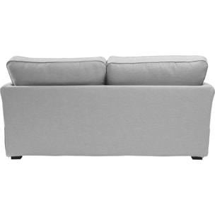 Canapé convertible 6 cm ESCAUT 3 pl 185 cm tissu Tradition Gris Clair - Fabriqué en France