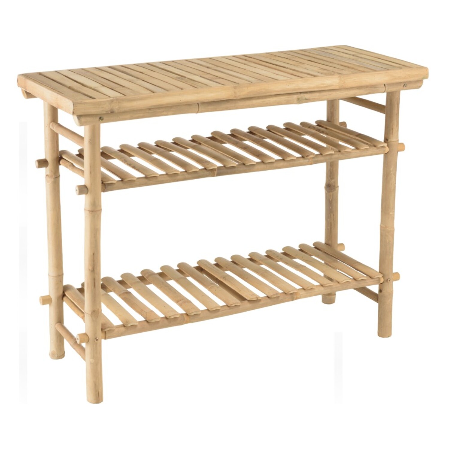 VITAL - Console en bambou avec 2 étagères 100x40cm