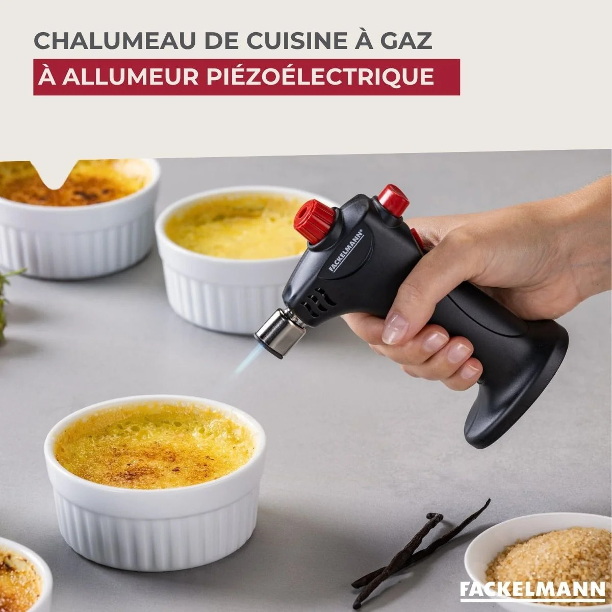 Chalumeau de cuisine à gaz Fackelmann
