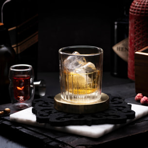 Set de 2 vasos 300ml mixology de doble pared en borosilicato masterpro