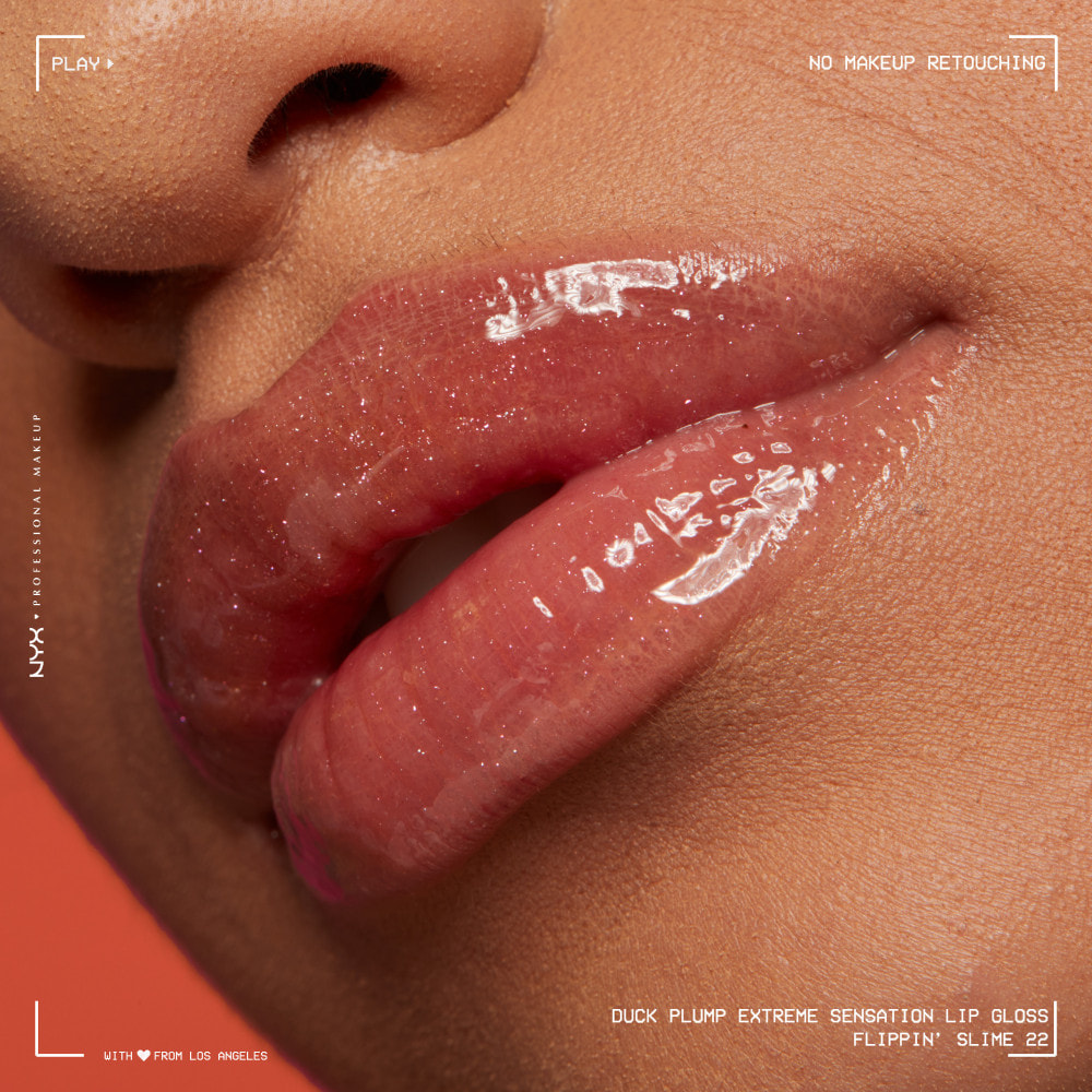 NYX Professional Makeup Gloss Duck Plump repulpant et pailleté Flippin' Slime