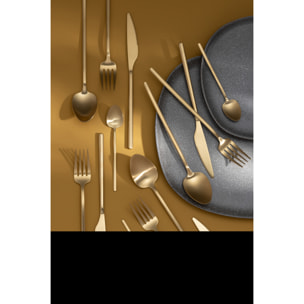 J-Line couvert - acier inoxydable - or  - box 24 pièces