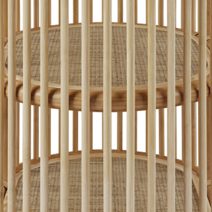 Table d'appoint 2 étagères en rotin naturel - Marthe