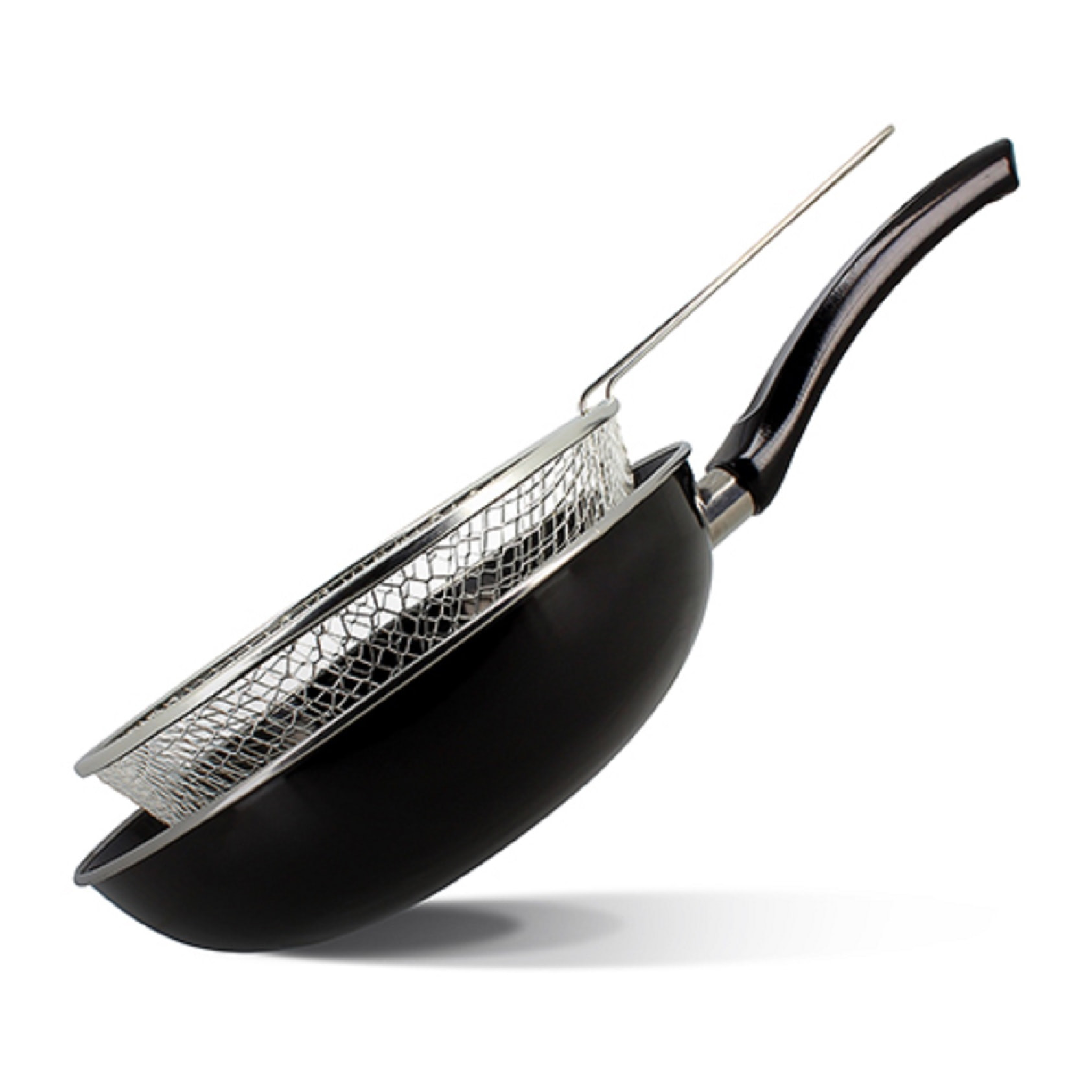 Poêle à frire émaillée noire 26cm