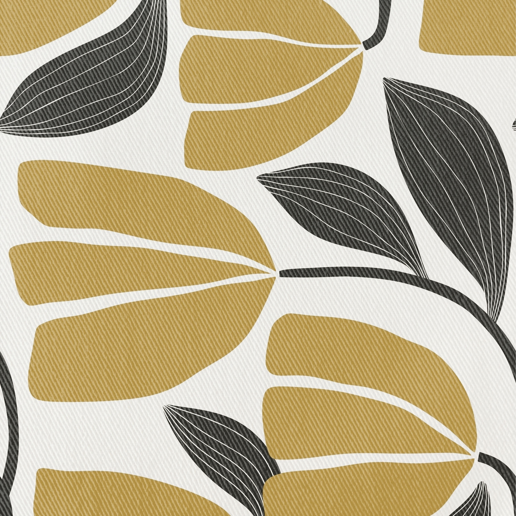 Nappe imprimée anti-tâches NEKANE MUSTARD