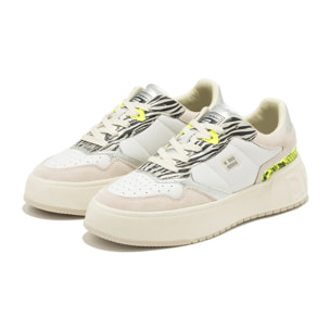 Zapatillas Deportivas Mujer Court Stich Blancas / Multi