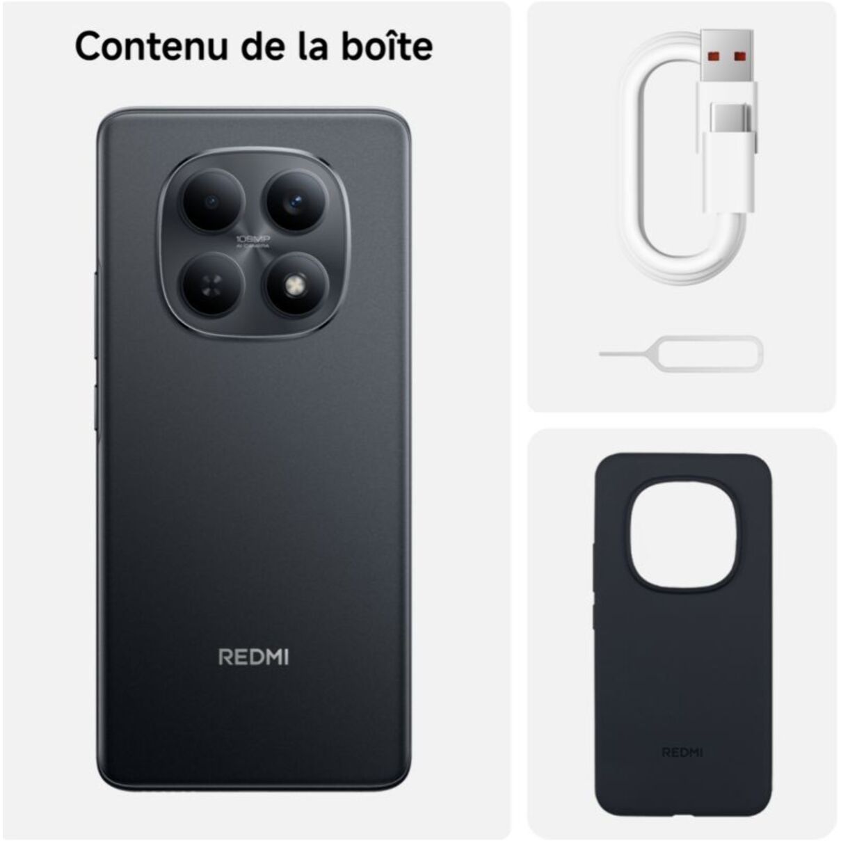Smartphone XIAOMI Redmi Note 15 Noir 128Go 4G