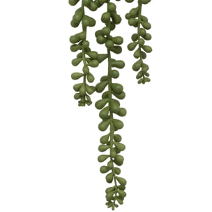 Plante artificielle suspendue "Tropiques" pot goutte H50cm
