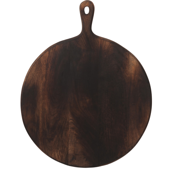 J-Line planche à découper ronde - bois - brun foncé - extra large