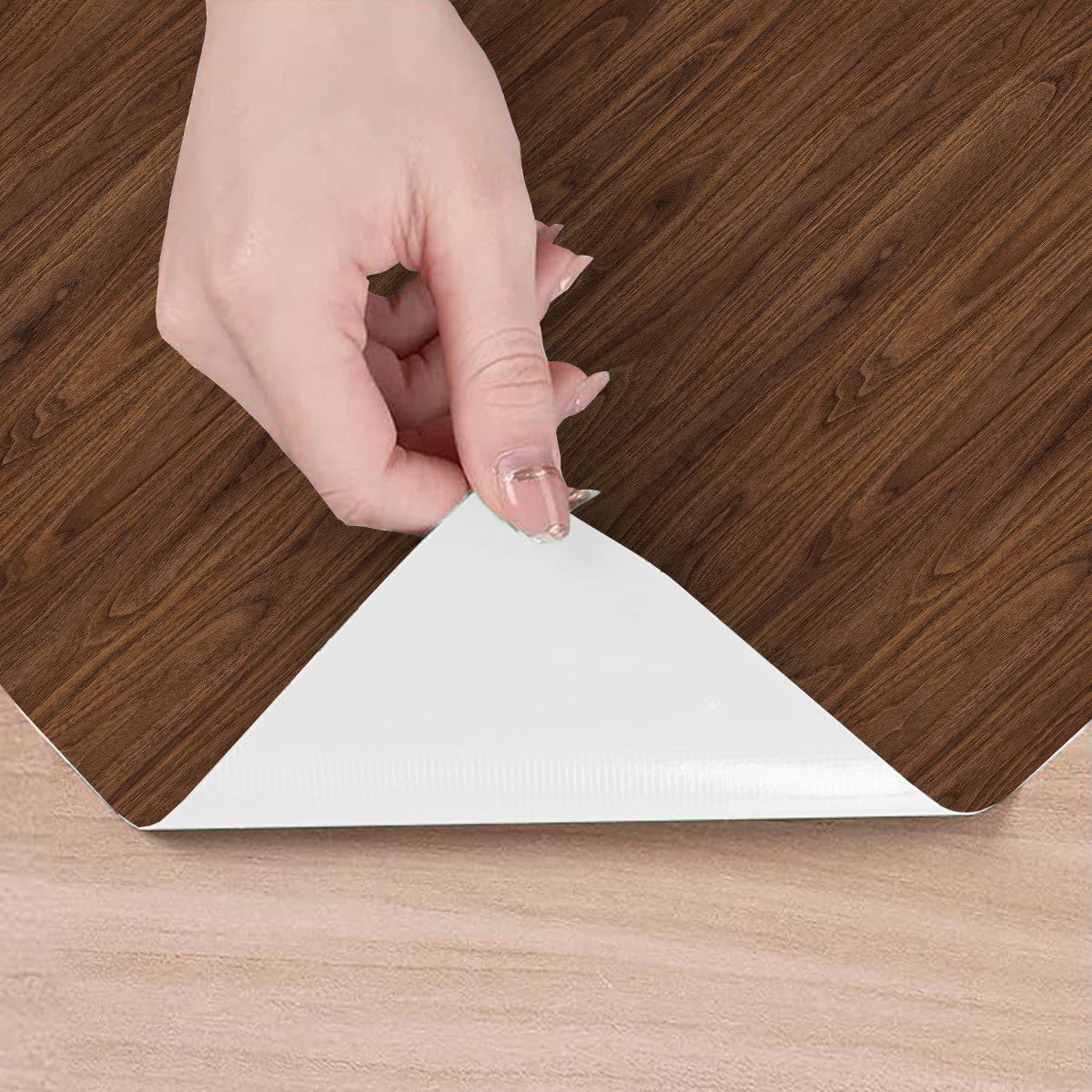 Revêtement sticker sol - BOIS DU MISSOURI - Rouleau adhésif Protection Anti-dérapant