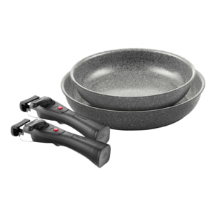 Set de poêles 4 pcs Ballarini Torre (Poêle 24 cm + Poêle 28 cm + x2 Poignée amovible)