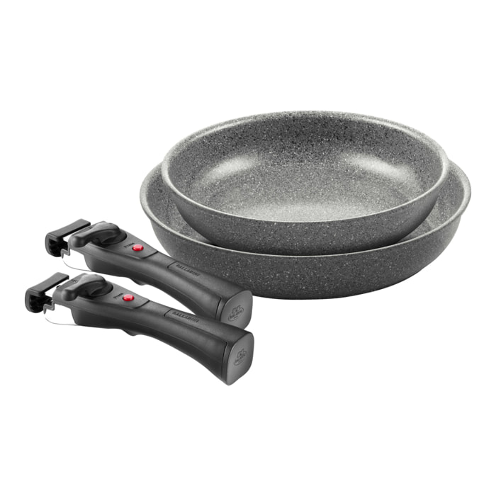 Set de poêles 4 pcs Ballarini Torre (Poêle 24 cm + Poêle 28 cm + x2 Poignée amovible)