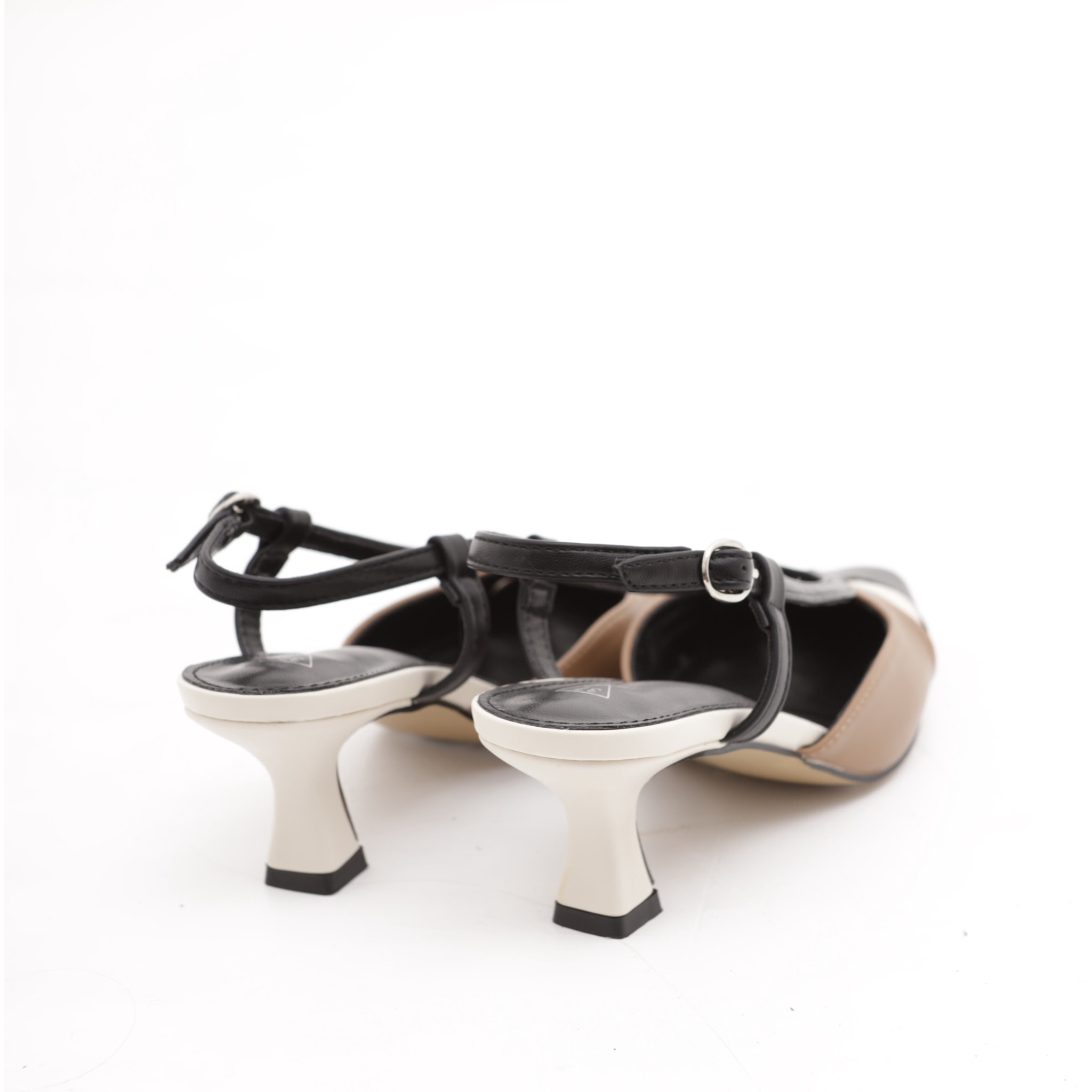 SLINGBACK MULTICOLORE CHOCOLA' NERO