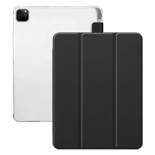 Etui iPad Pro 12.9 Pouces (2018/2020/2021) transparent avec Smart Cover Noir