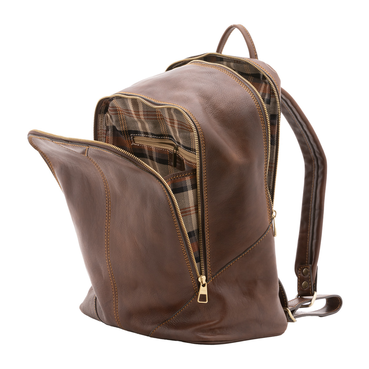 Zaino  unisex In Vera pelle Made in Italy 30x46x17 cm