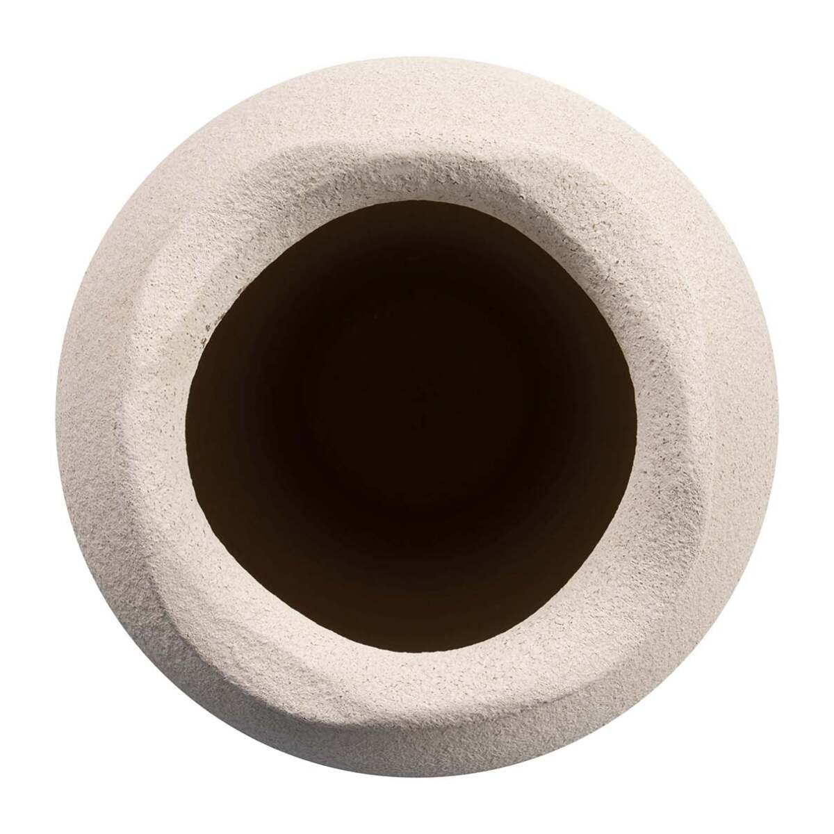 Florero Ceramica Beige 30x30x80 Cm