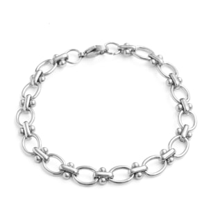 Pulsera Balil acabado rodio