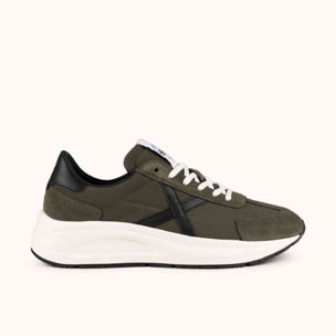 MUNICH AGORA 05 Sneakers de estética urbana y técnica verdes y negras