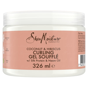 Gel souffle Shea Moisture Boucles & Brillance à la noix de coco et à l'hibiscus (326ml)