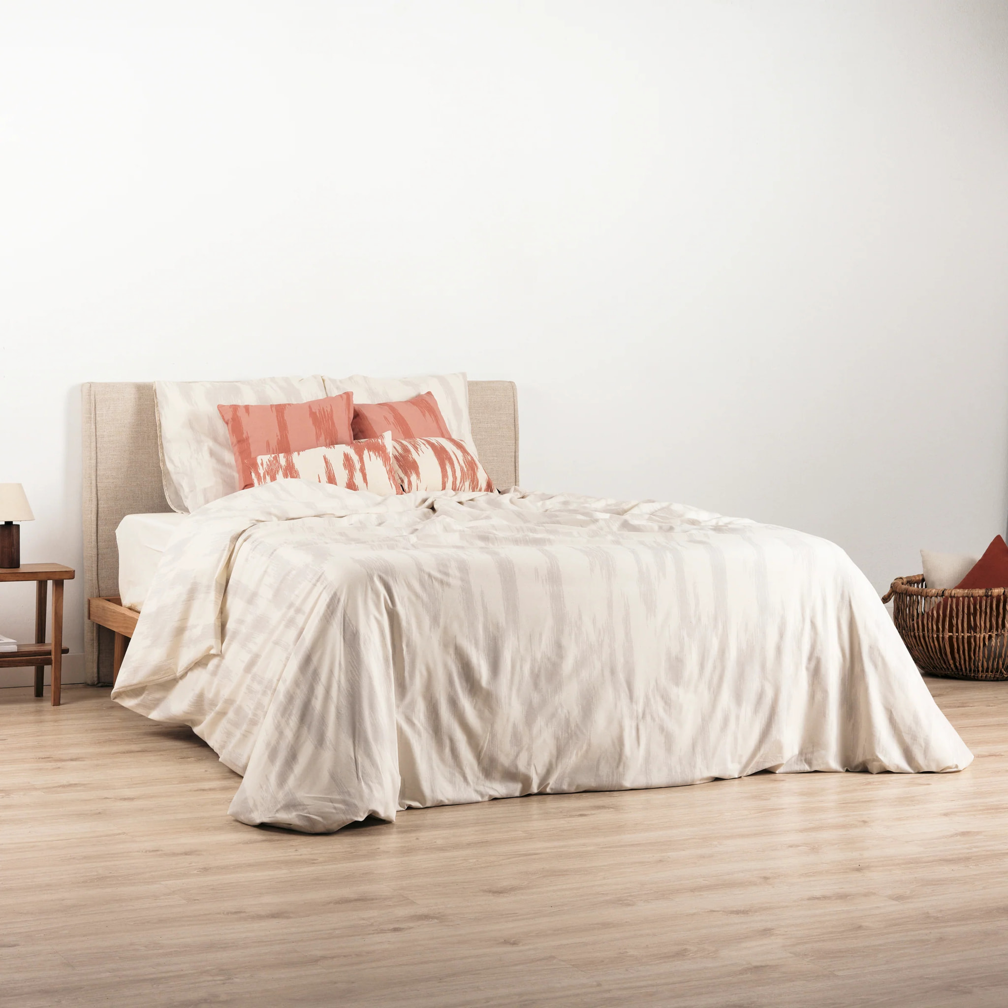 Housse de couette en popeline 80 fils Mahón Gris