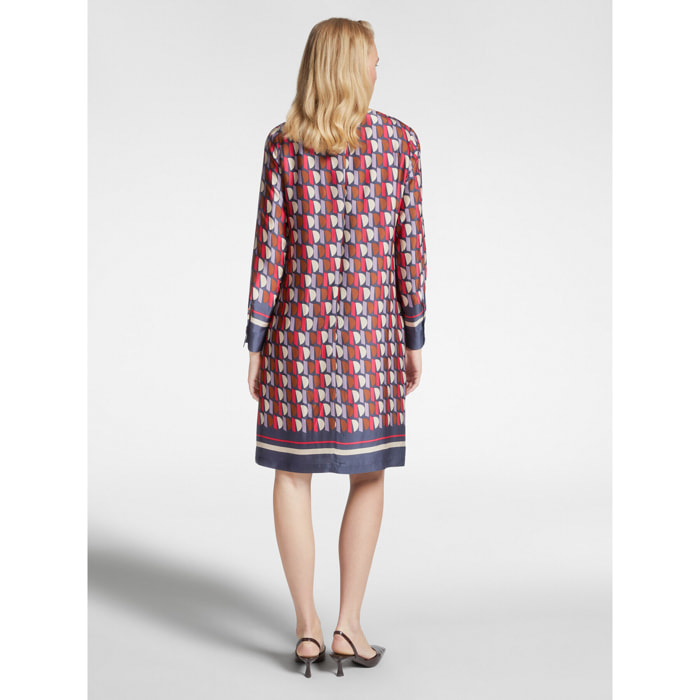 Elena Mirò - Abito stampato - Blu