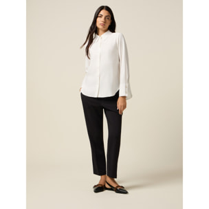 Oltre - Camicia in viscosa - Bianco