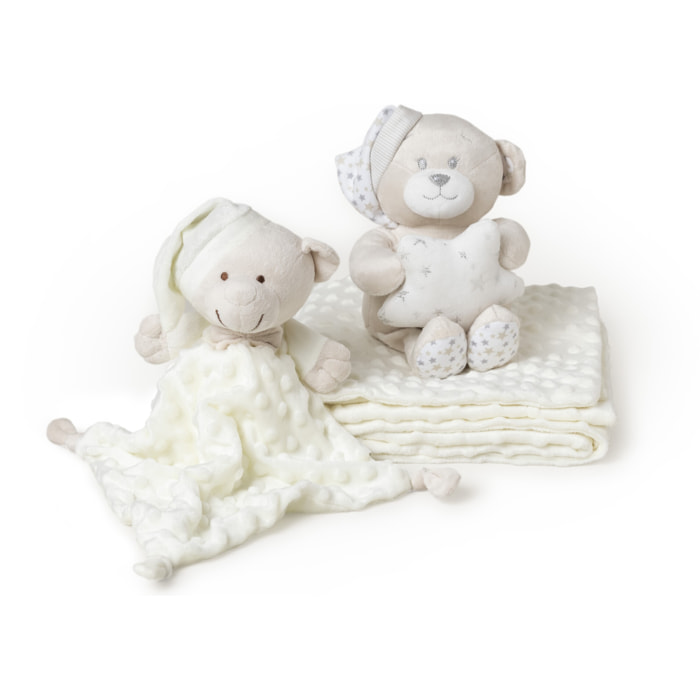 Set Casita, Peluche, Manta y Dou Dou Beig