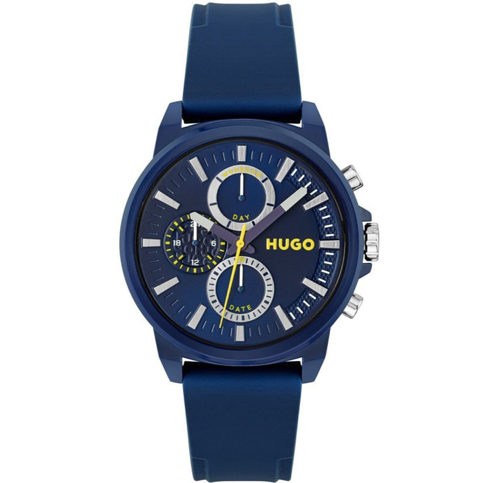 Reloj Hugo 1530257 Hombre Analogico Cuarzo con Correa de Caucho