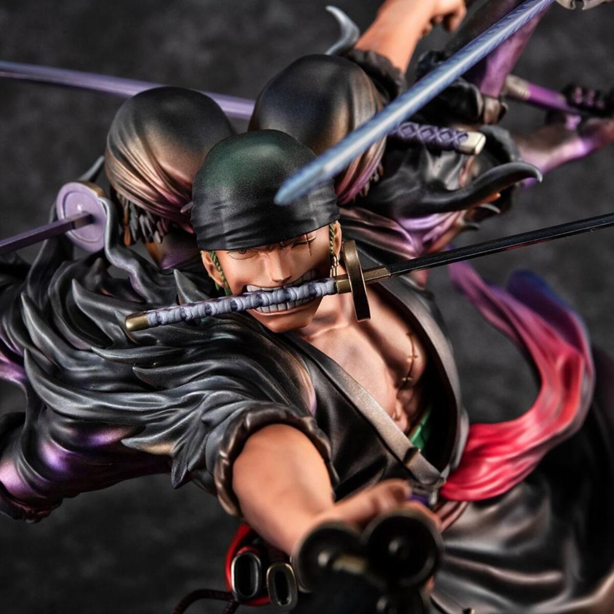 One Piece Excellent P.O.P. "Maximum" Statua Roronoa Zoro Asura 17 Cm Megahouse