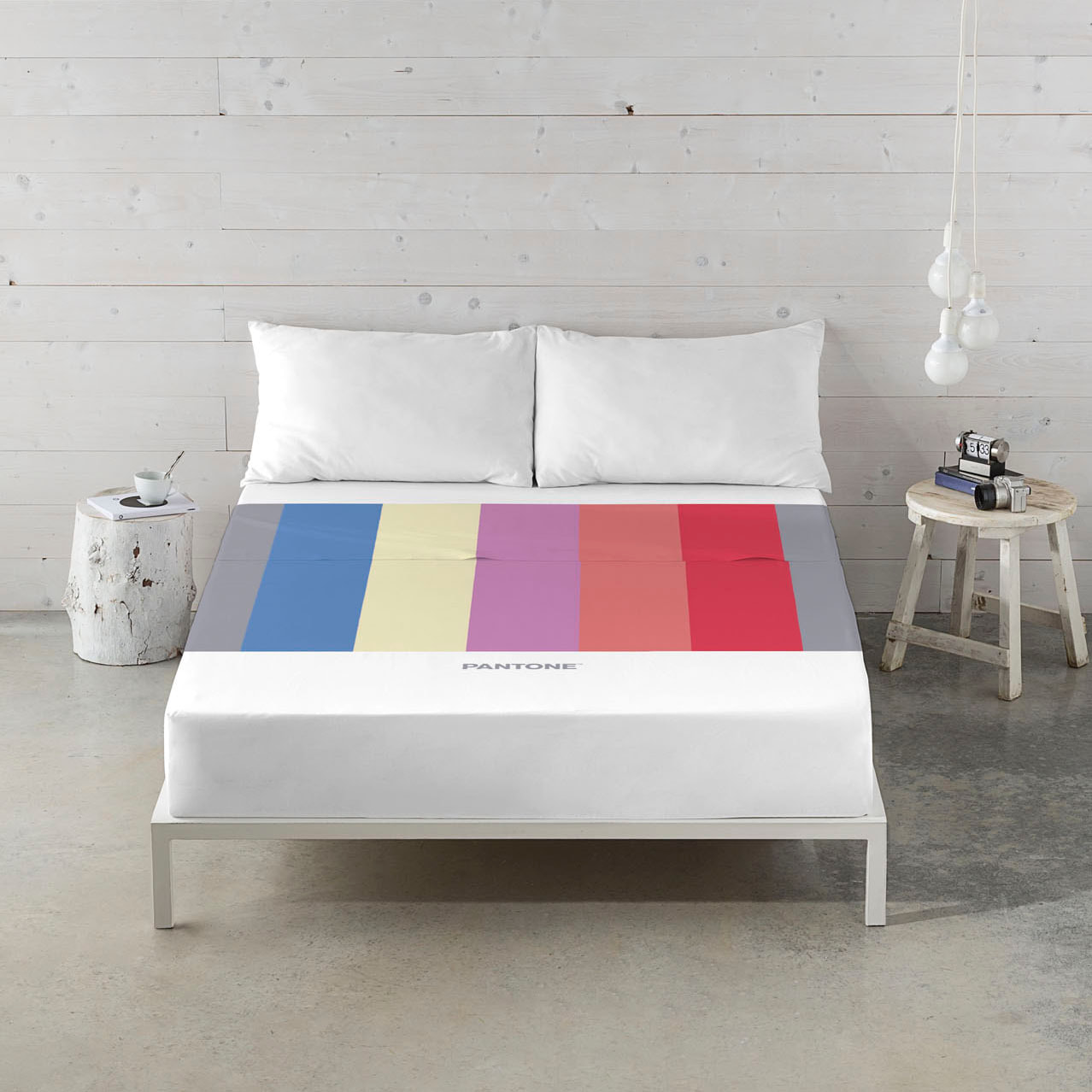 Pantone - Juego de Sábanas Estampadas - Incluye 1 o 2 Fundas de Almohada - 100% Algodón - Stripess