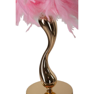 LAMPADA DA TAVOLO CART ROSA CM Ø 25X47