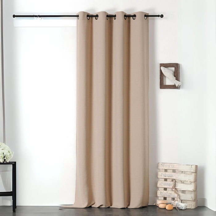 Rideau en 100% lin Libeccio - Beige