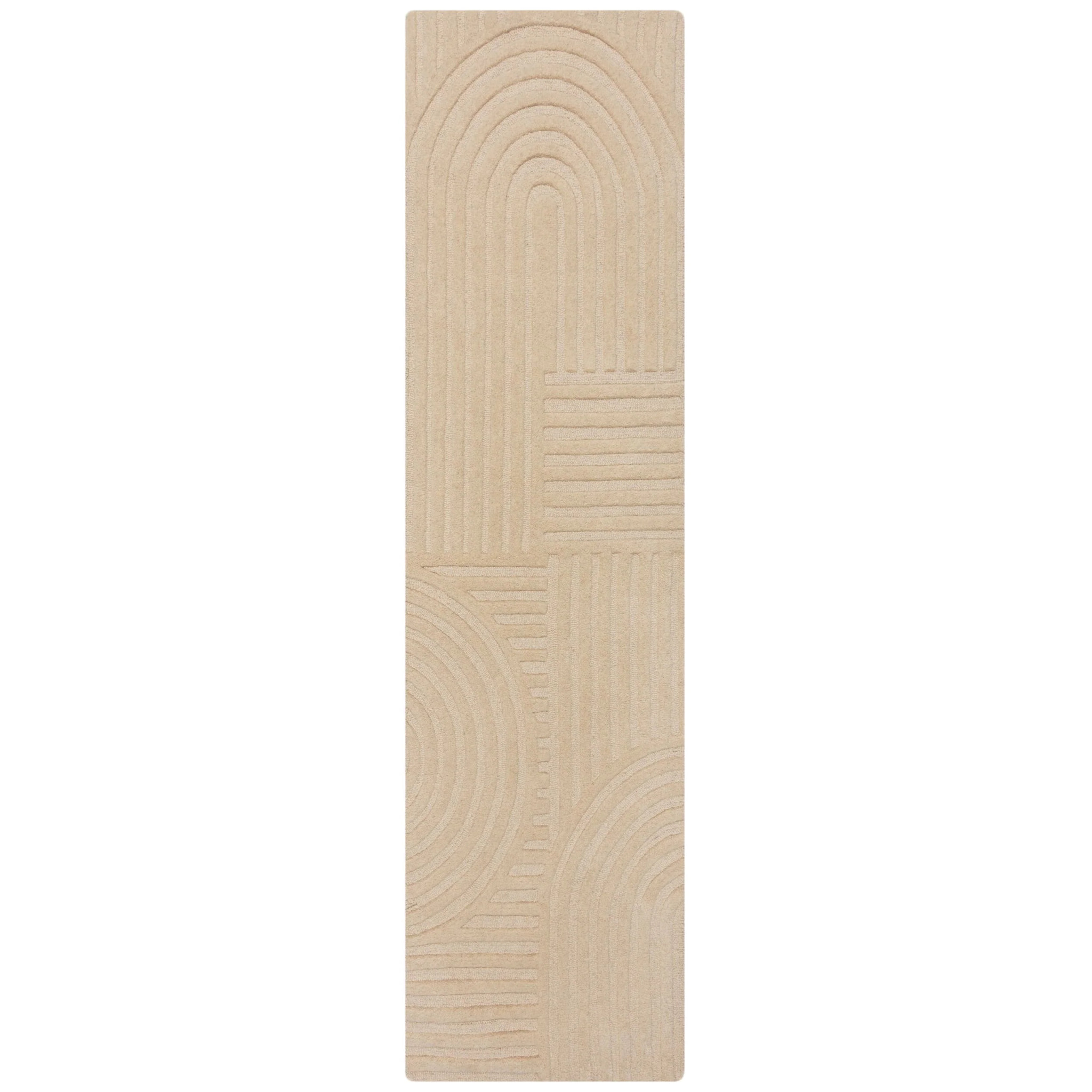 Tapis en laine de couloir ZEN GARDEN