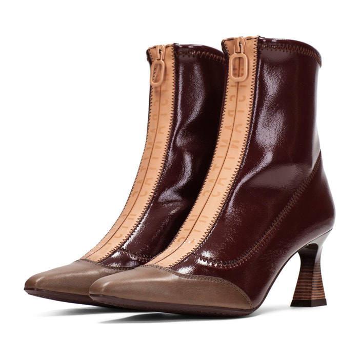 Botin Dalia Taupe marron 6,5 cm