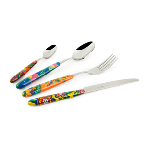 Set 24 posate Excelsa Gipsy Soul, acciaio inox multidecoro