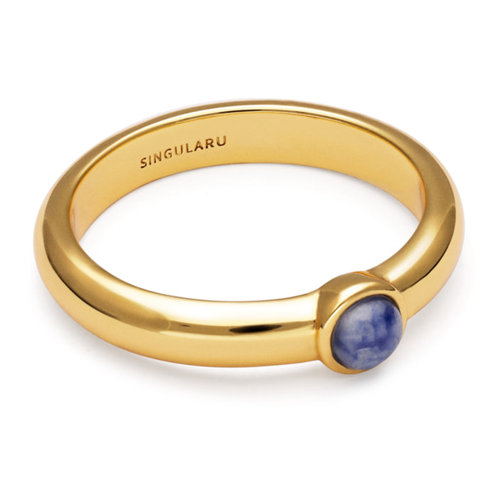 Anello Alma Cianite Placcato Oro