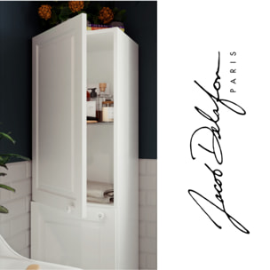 Colonne de salle de bain Cléo 1889 blanc velours version gauche