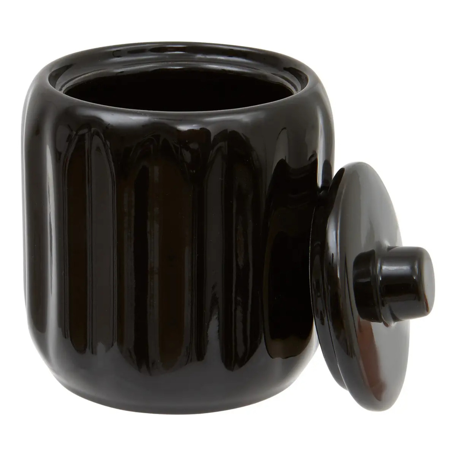 Pot à coton Colorama en céramique D.12,5cm noir